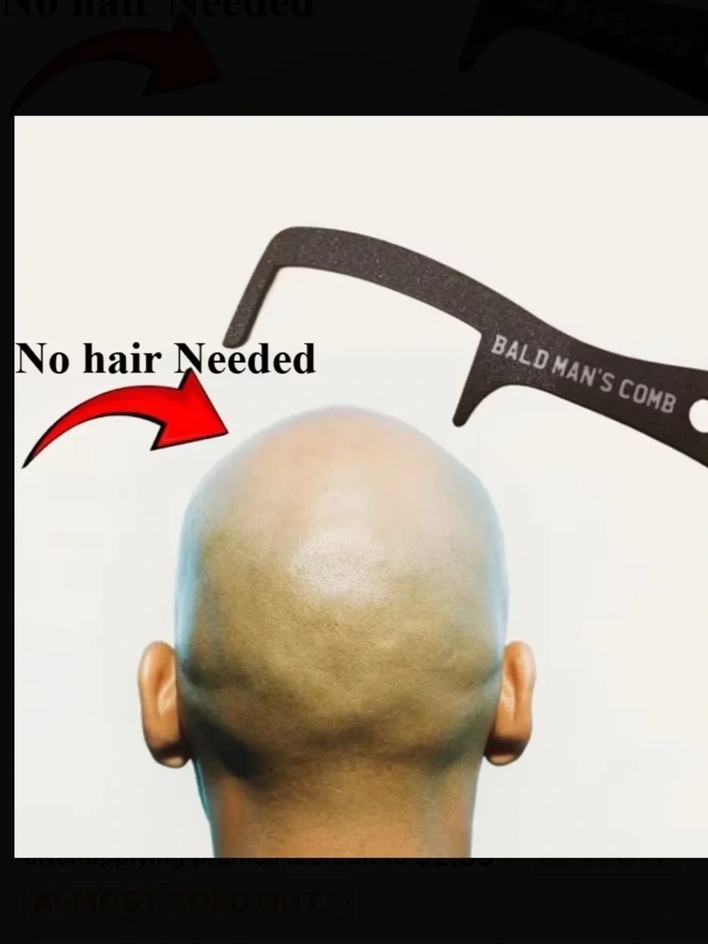 Bald Man’s Comb – Black